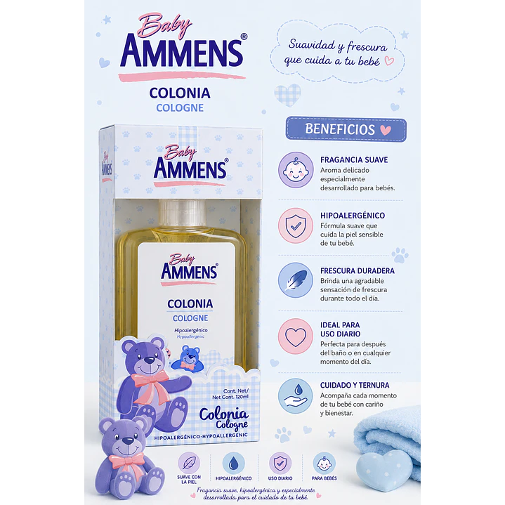 Colonia Baby Ammens 120ml 5