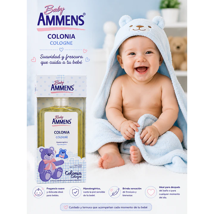 Colonia Baby Ammens 120ml 6