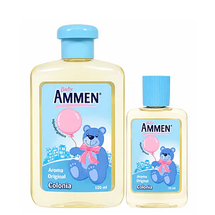 Colonia Ammen Pack 120ml + 75ml Hipoalergénicas Bebé
