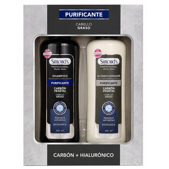 Pack Shampoo + Acond Simond´s Professional Purificante 4
