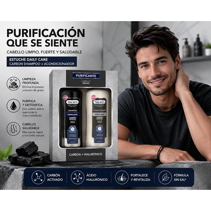 Pack Shampoo + Acond Simond´s Professional Purificante 6