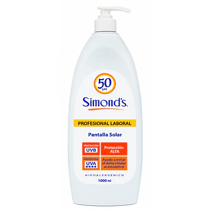 Protector Solar Bloqueador Simonds Litro F50