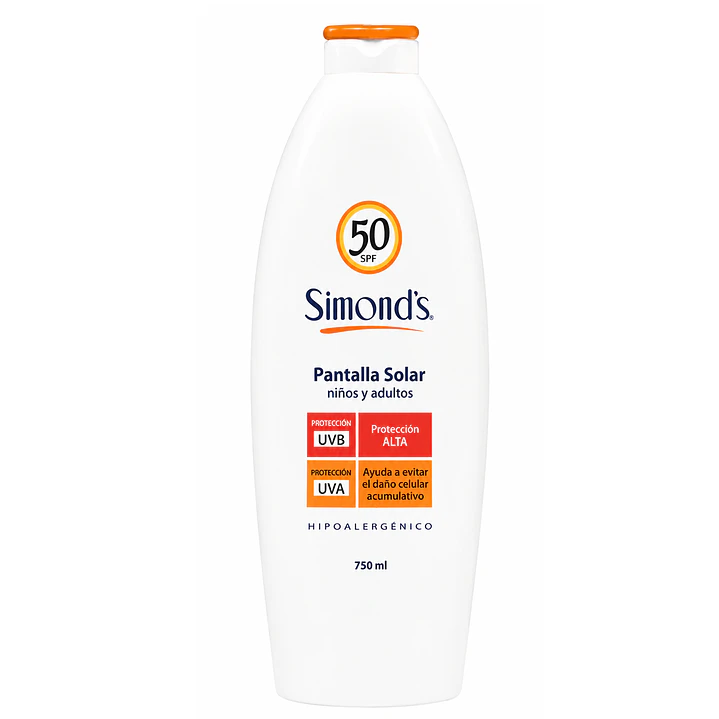 Pantalla Solar Spf 50 Niños Y Adultos Simonds 750 Ml 2