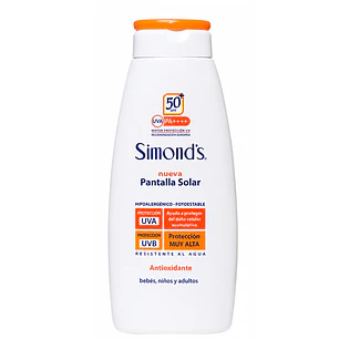 Pantalla Solar Antioxidante Simond’s SPF50+ 200ml