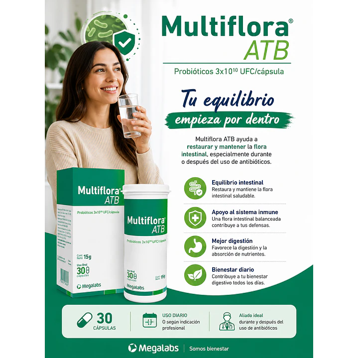 Multiflora Atb Probioticos X30 Capsulas  4