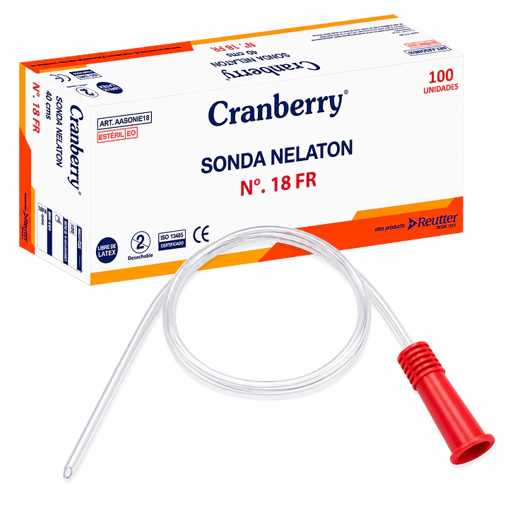 Sonda Nelaton 40cm Cranberry Caja x100 13