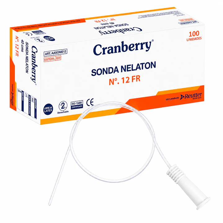 Sonda Nelaton 40cm Cranberry Caja x100 15