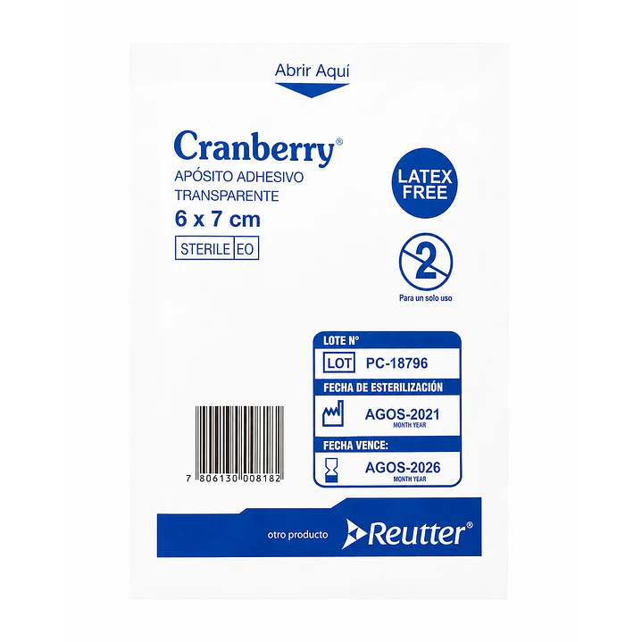 Aposito Transparente Cranberry 6x7 Caja x 50 9