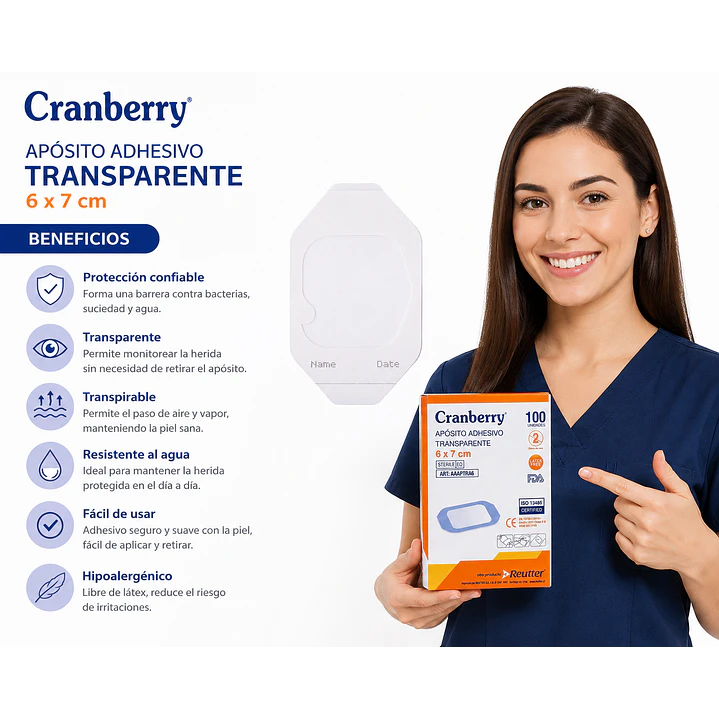 Aposito Transparente Cranberry 6x7 Caja x 50 6