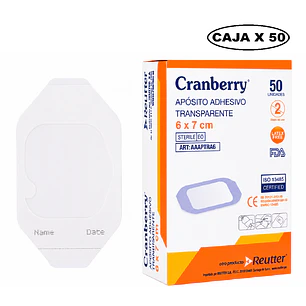 Aposito Transparente Cranberry 6x7 Caja x 50