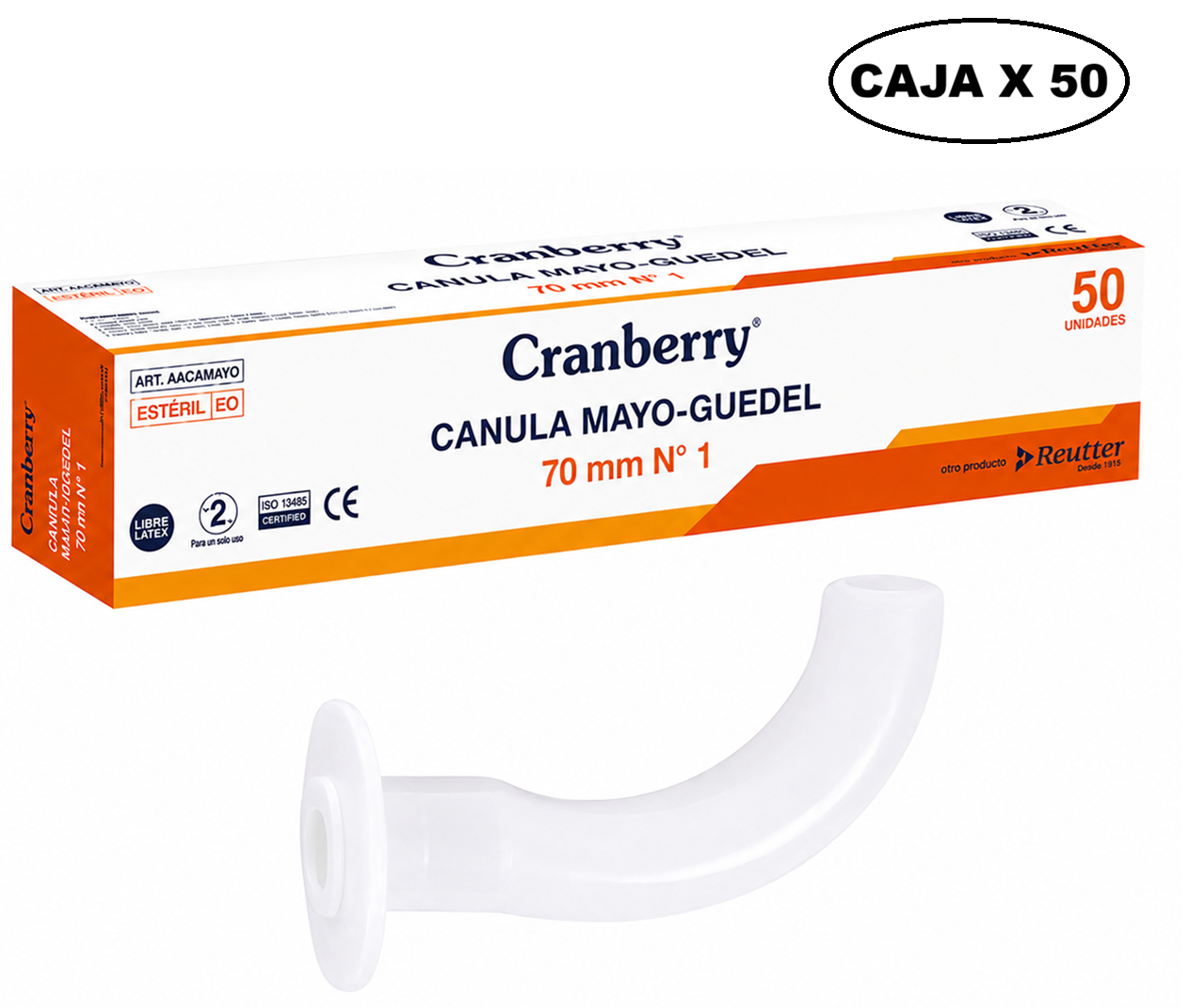 Cánula Mayo Guedel Caja X50
