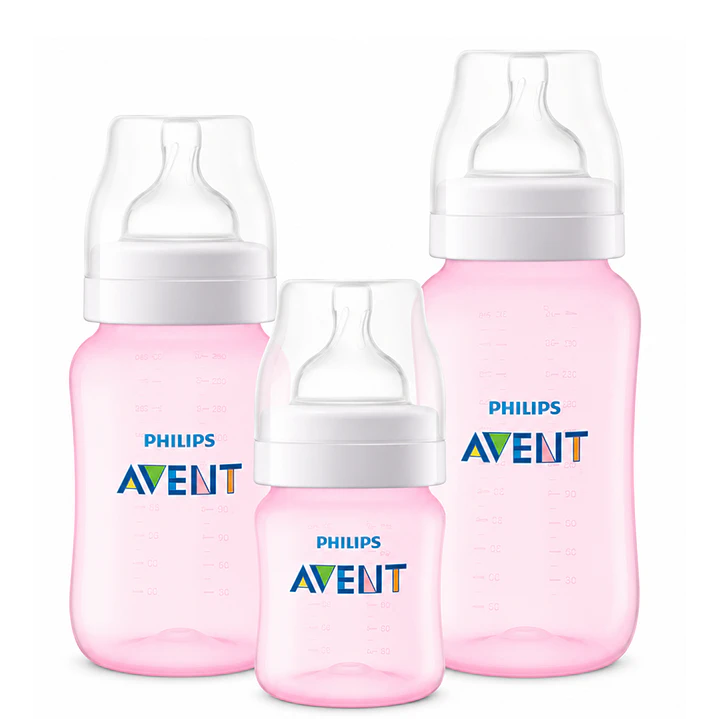 Set Avent Biberones Rosado 125ml 260ml y 330ml 7