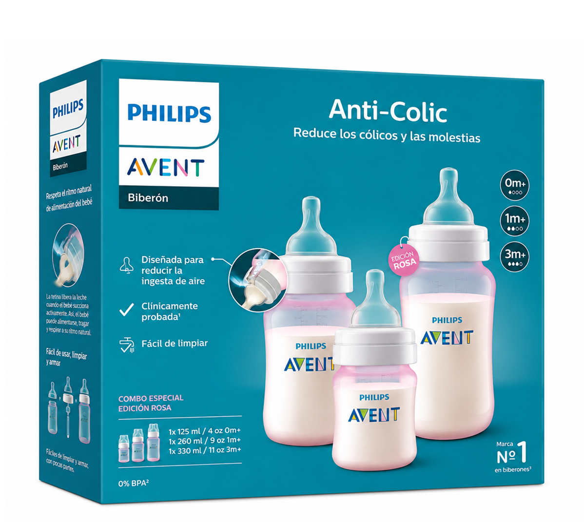 Triple Pack Natural Response 125ml+260ml+330ml Rosado