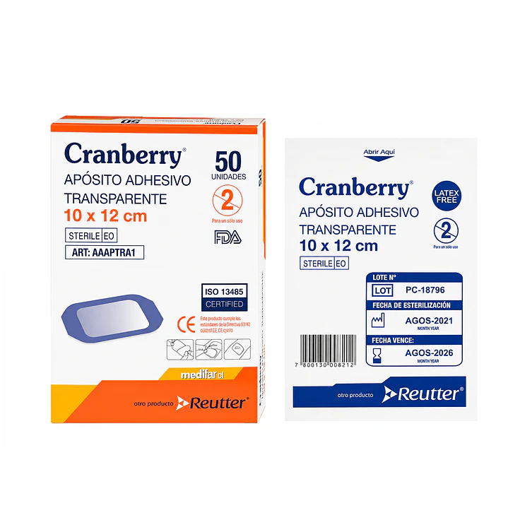 Aposito Transparente Cranberry 10x12 Pack x 25 7