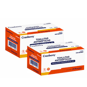 Toallitas Antisépticas Con Alcohol 70% Pack 2 Caja x100 unidades 