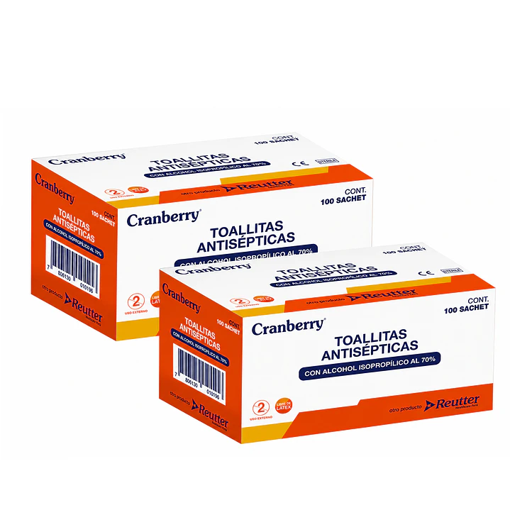 Toallitas Antisépticas Con Alcohol 70% Pack X6 Cajas  2