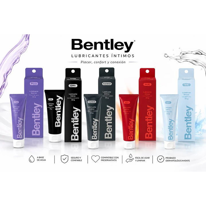 Pack 5 Gel Lubricante Intimo Efecto Hot Ice Play Control Omg 1