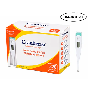 Termómetro Digital Cranberry Con Alarma Caja x20