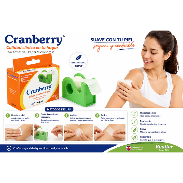 Tela Adhesiva Papel Microporosa + Disp 2.5cmx9m Pack x 6 3