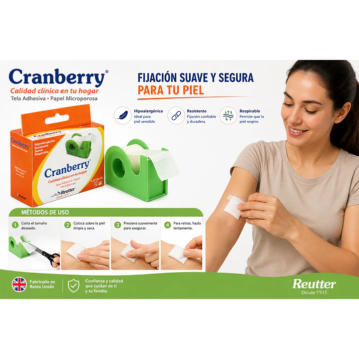 Tela Adhesiva Papel Microporosa + Disp 2.5cmx9m Pack x 6 6