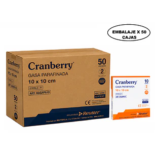 Gasa Parafinada 10x10cm Embalaje x 50 Cajas 