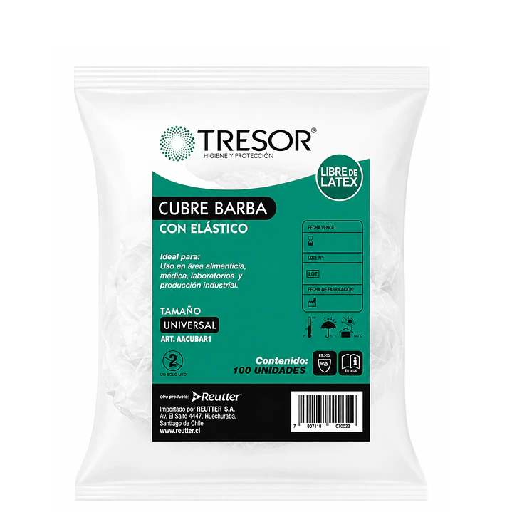 Cubre Barba Desechable 100 Unidades 2