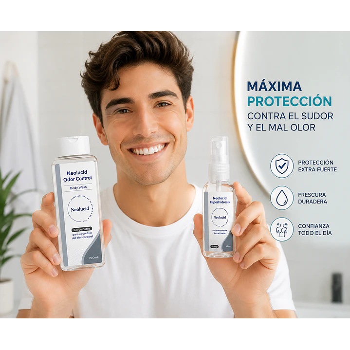 Pack Neolucid Hiperhidrosis 30mll + Odor Control 200ml  4