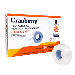 Tela Adhesiva Plastica Transparente 5cm X 9m Caja X6