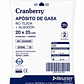 Aposito Gasa No Tejida + Algodon 20x25 Cranberry Bolsa X10 - Miniatura 1