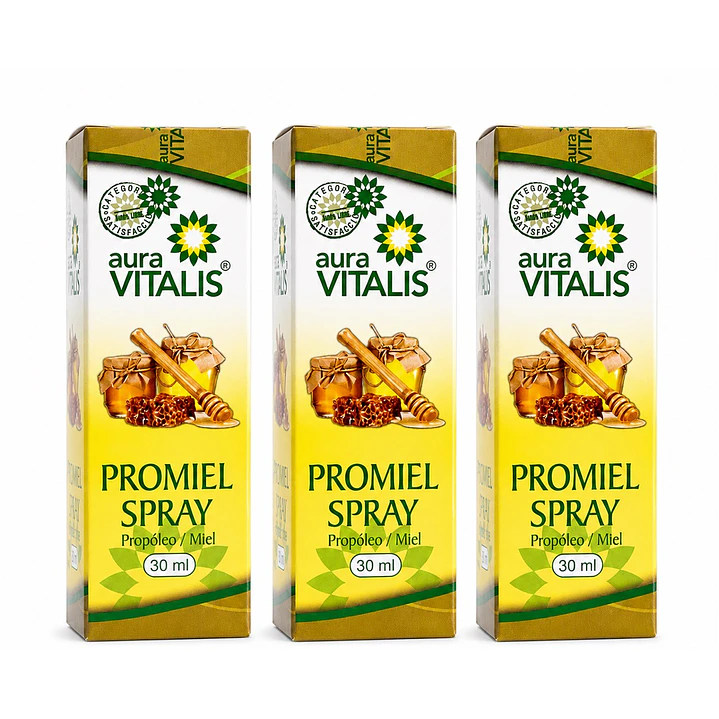 Promiel Propoleo Miel Spray 30ml Garganta Irritacion Bucal Pack x3 1