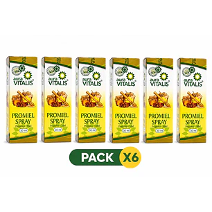 Promiel Propoleo Miel Spray 30ml Garganta Irritación Bucal Pack x6