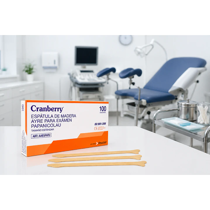 Espatula Ayre Papanicolau Cranberry X100 2