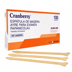 Espatula Ayre Papanicolau Cranberry X100