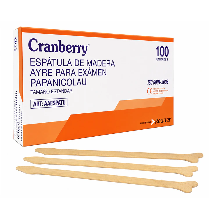 Espatula Ayre Papanicolau Cranberry X100 1