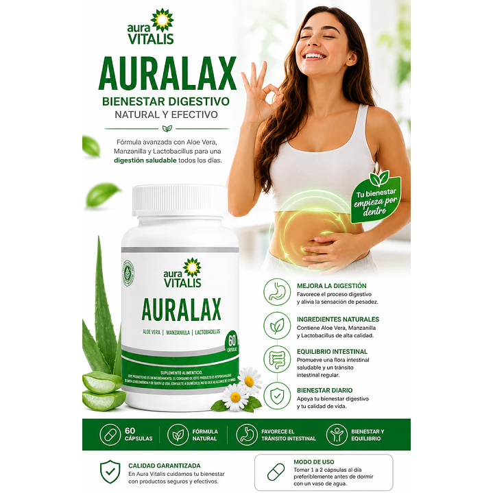 Auralax Regulador Intestinal X60 Cápsulas 6