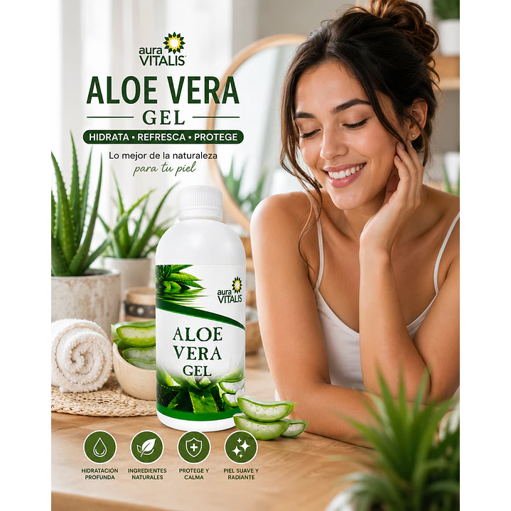 Aloe Vera Gel Aura Vitalis 1 Litro 2