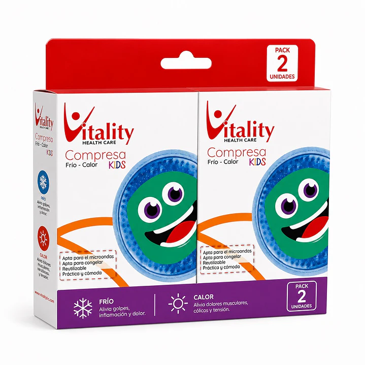 Compresa Redonda Kids 10 cm Vitality Pack x2 1