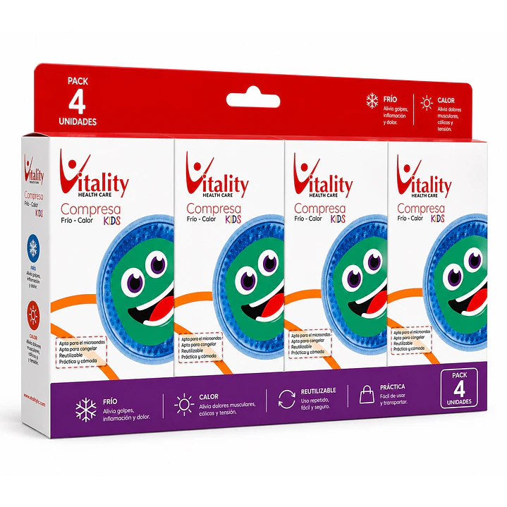 Compresa Redonda Kids 10 cm Vitality Pack x4 1
