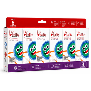 Compresa Redonda Kids 10 cm Vitality Pack x6