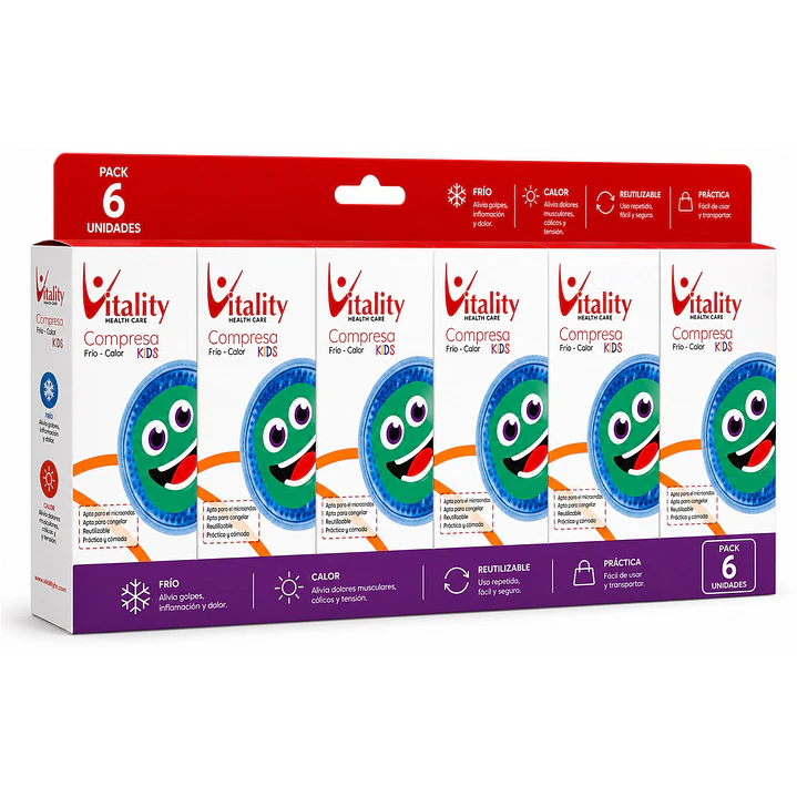 Compresa Redonda Kids 10 cm Vitality Pack x6 1