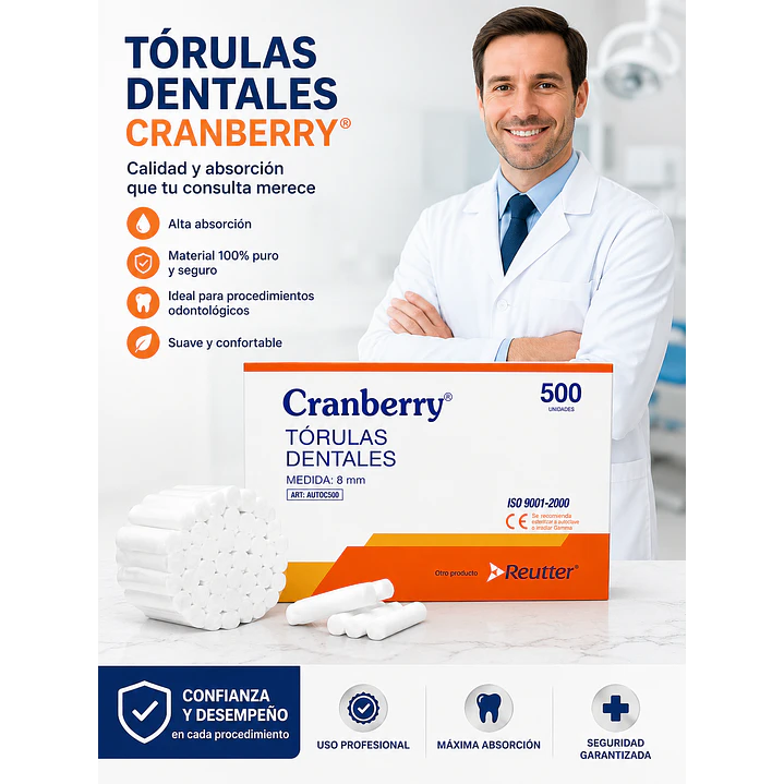 Torulas Dentales Cranberry X500 Unidades 3