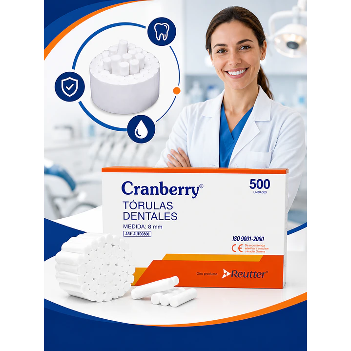 Torulas Dentales Cranberry X500 Unidades 6