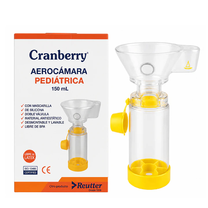 Aerocamara Pediátrica Doble Válvula 150ml  1