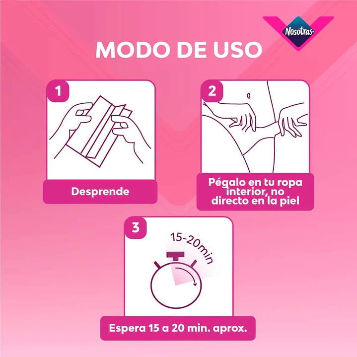 Nosotras Parches Térmicos Calma-V Caja x3 | Alivio Menstrual 4