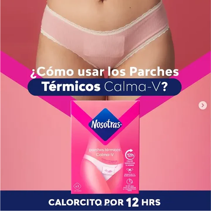 Nosotras Parches Térmicos Calma-V Caja x3 | Alivio Menstrual 3