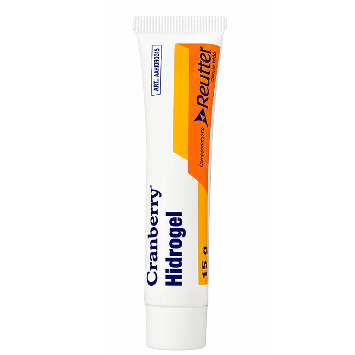 Aposito Hidrogel Heridas Curaciones Cranberry Tubo 15gr Caja x10 2