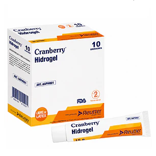 Aposito Hidrogel Heridas Curaciones Cranberry Tubo 15gr Caja x10