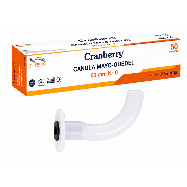 Cánula Mayo Guedel Caja x50 8