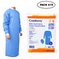 Bata Quirúrgica Estéril Cranberry 1 Bata + 2 Paños Pack x15 - Miniatura 10