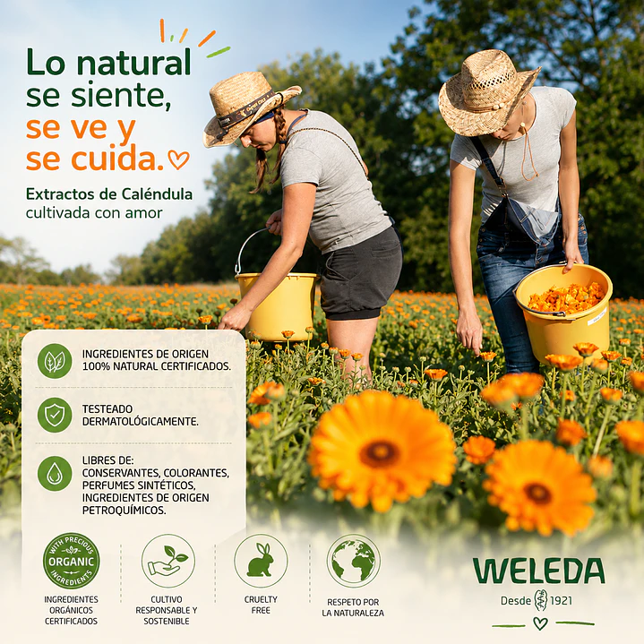 Crema Pañal De Caléndula Weleda Baby Antipañalitis 75ml 6